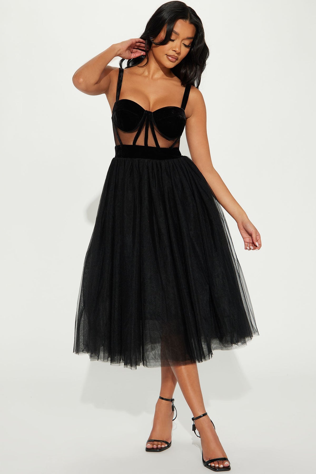 Royal Fantasy Tulle Gown - Black