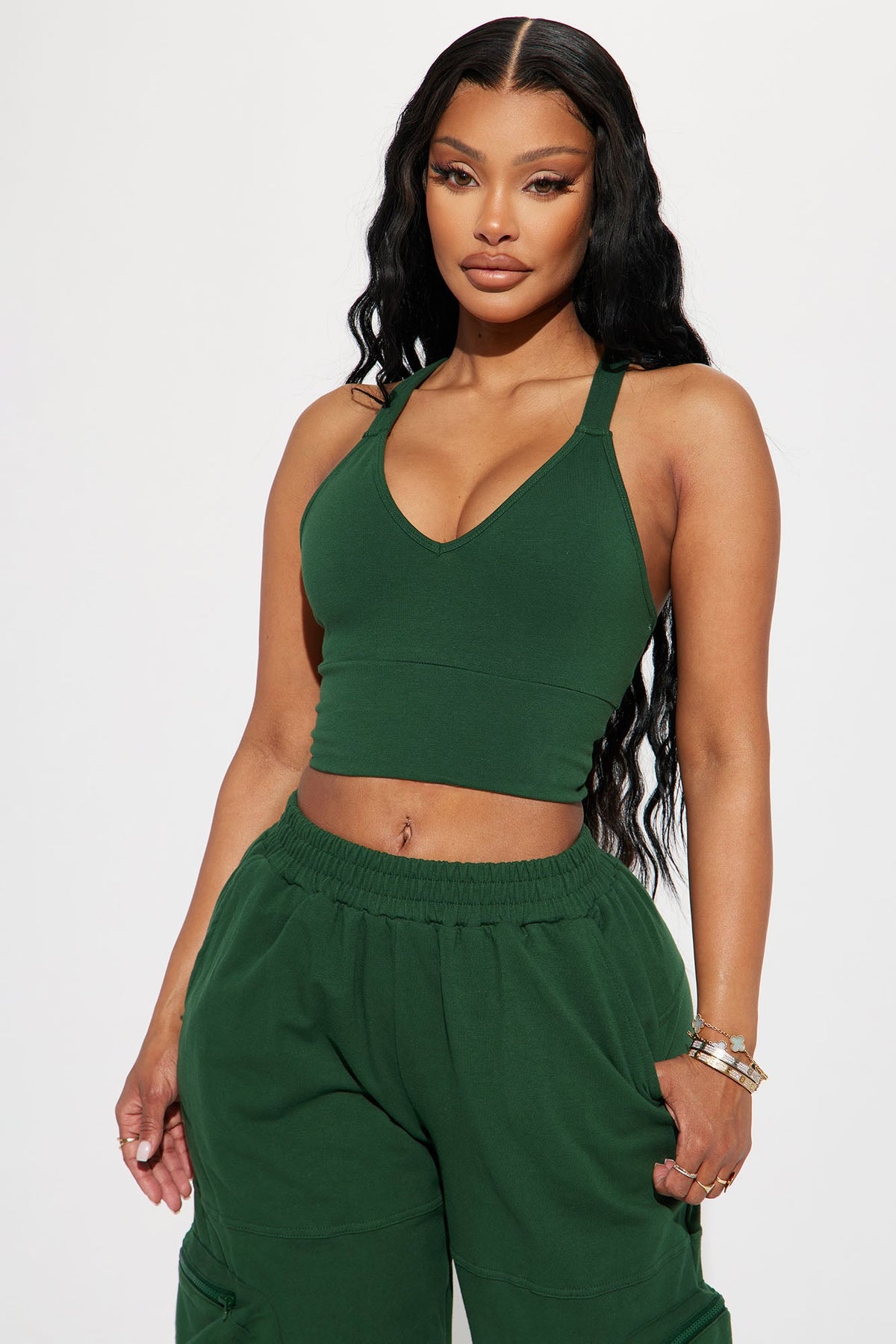 Gone Again Jogger Set  - Green