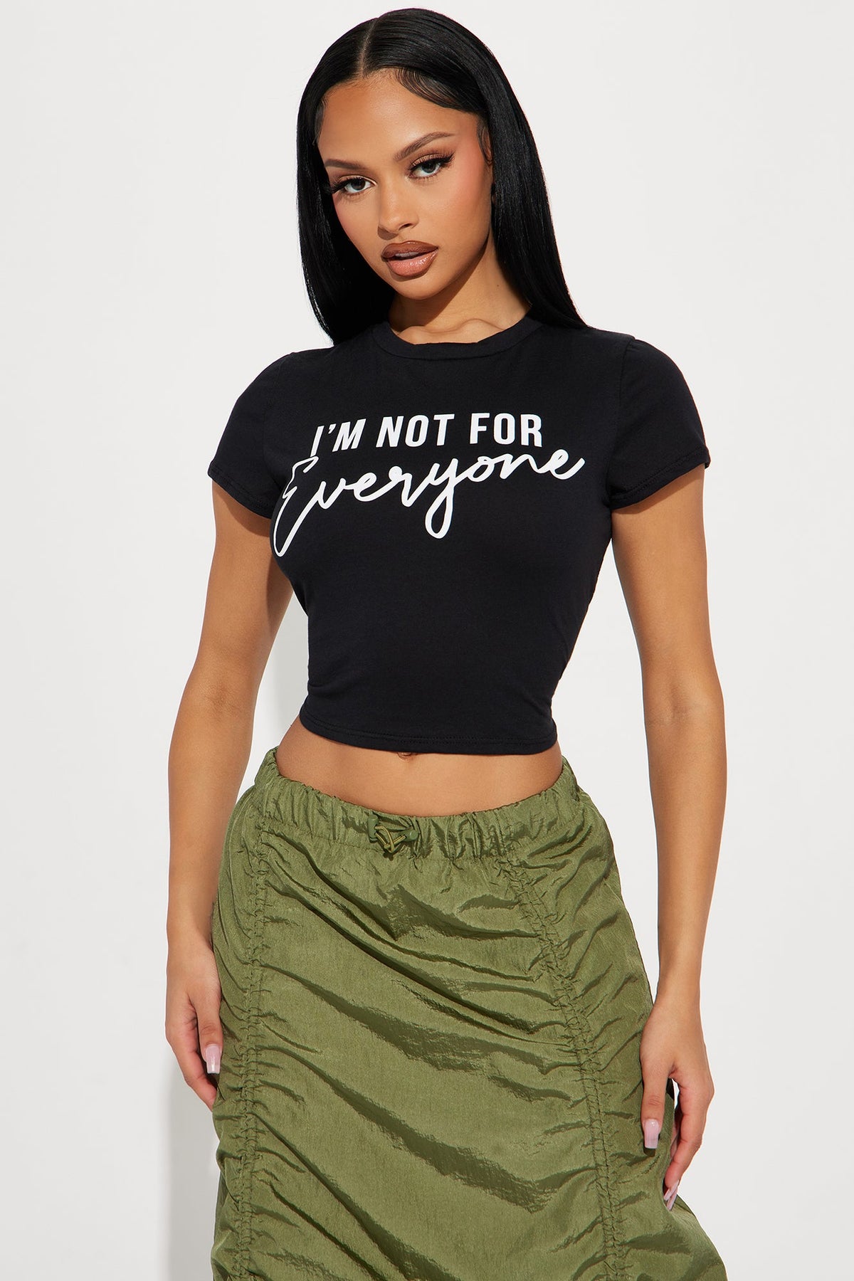 I'm Not For Everyone Fitted Tee - Black