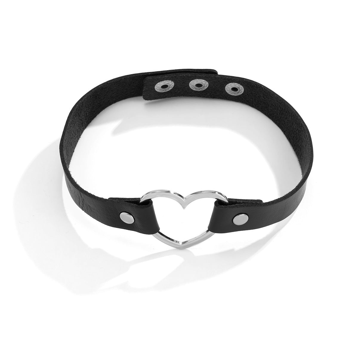 Fashion personality heart design simple style collar