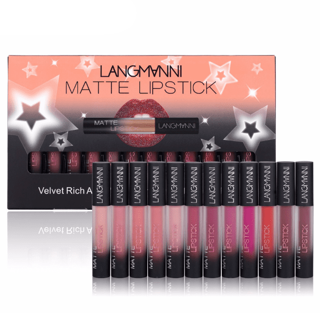 Matte Lipstick Waterproof Long-lasting Velvet Lipstick Set