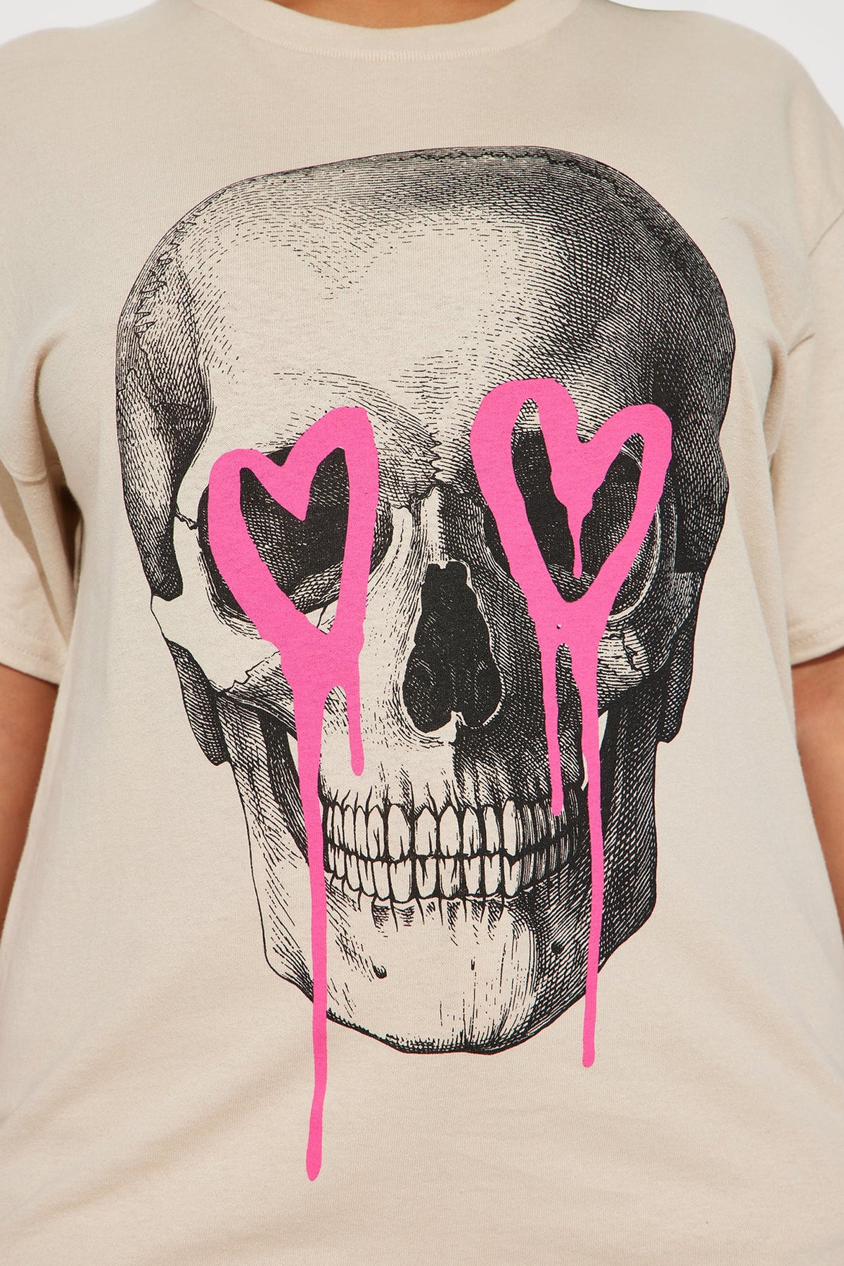 Eternal Love Skull Tshirt - Sand