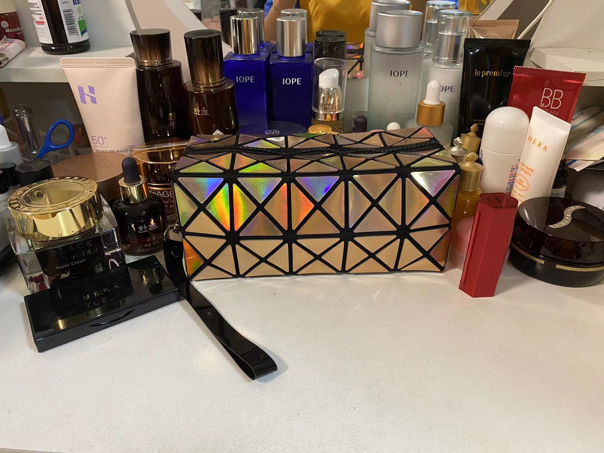 Laser Geometric Cosmetic Bag