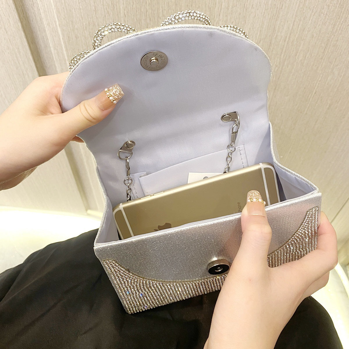 Women's Butterfly Embellishment Fashion Rhinestone Evening Bag