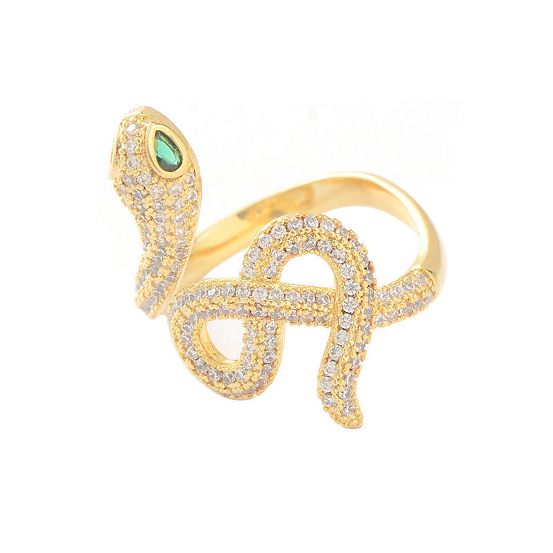 Snake-shaped Adjustable Fashion Personality Ring