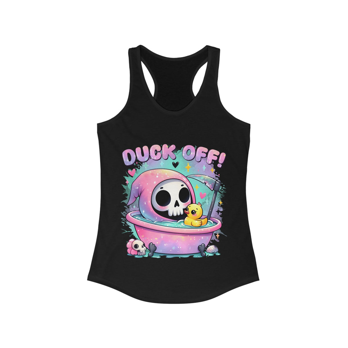 Duck Off Pastel Goth Women's Ideal Racerback Tank