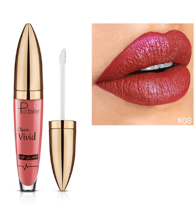 Pudaier matte pearlescent non-stick diamond lip gloss