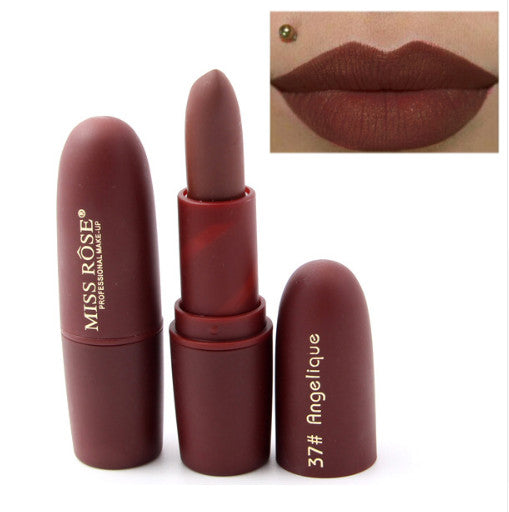 Miss Rose Moisturizing Comfort Matte Long Lasting Low Fade Lipstick