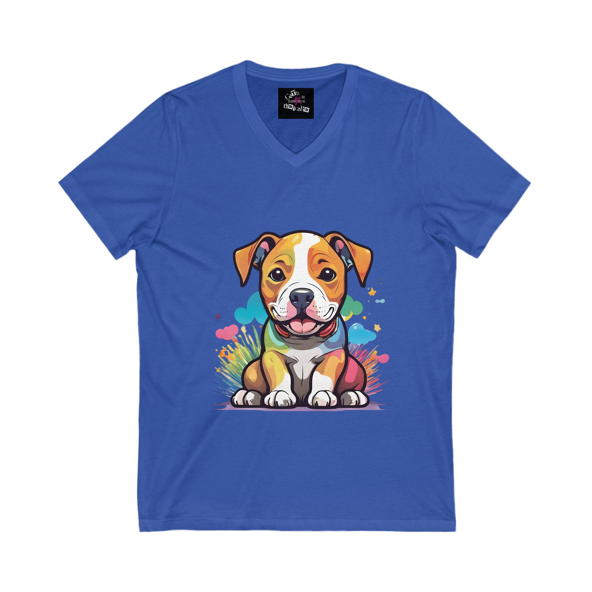 Prideful Pitties Unisex Jersey Short Sleeve V-Neck Tee