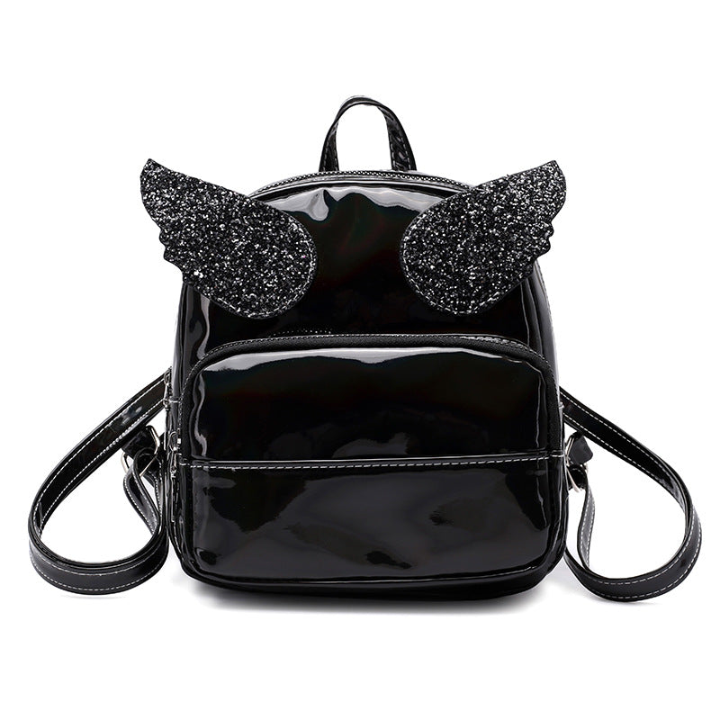 Cute Laser Holographic Backpack with Glitter Angle Wings