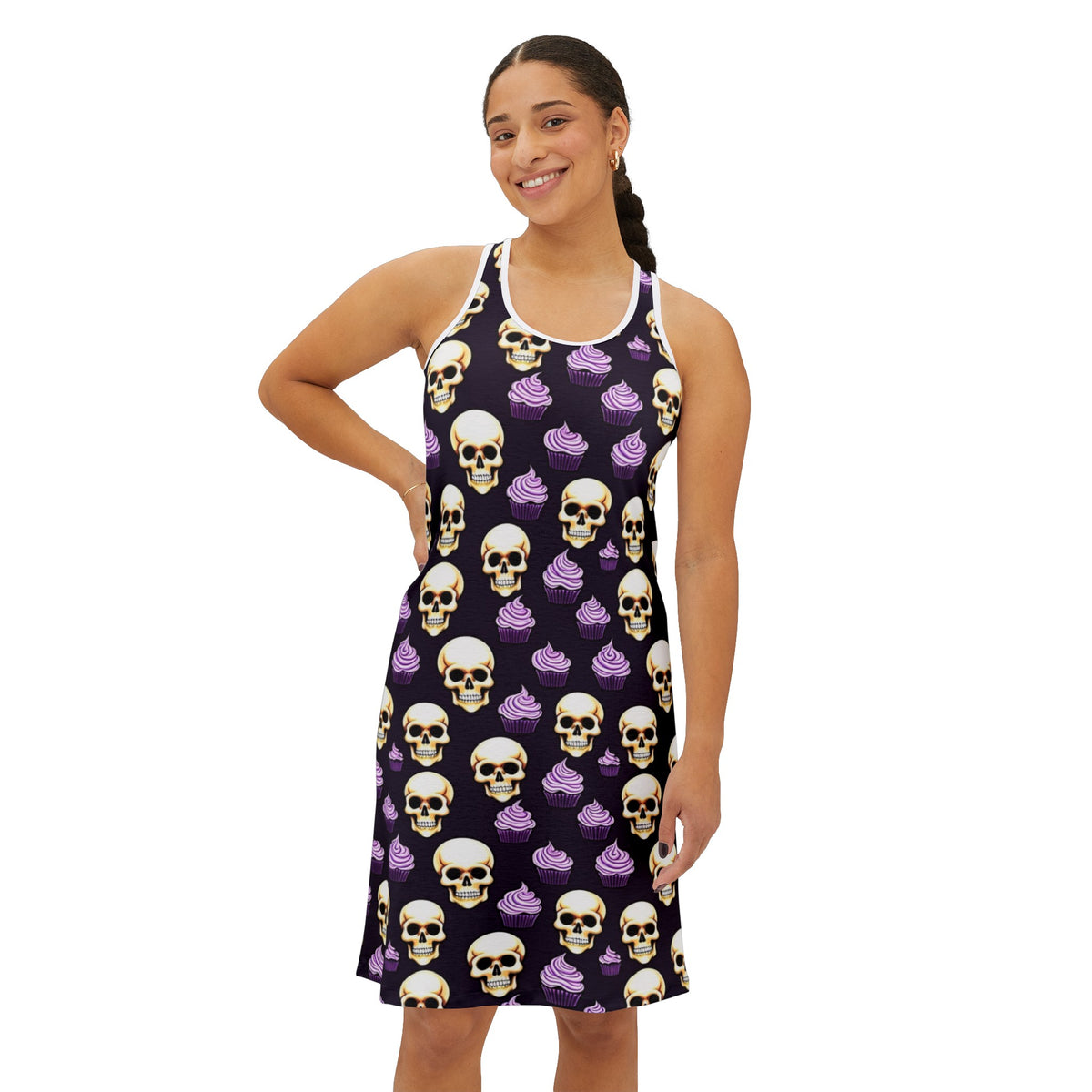 Dessert Skulls Women's Racerback Dress (AOP)