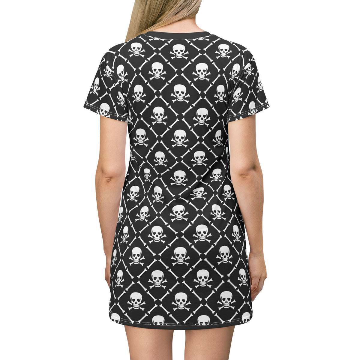 Prep Goes Punk T-Shirt Dress - All-Over Print (AOP) Casual Dress