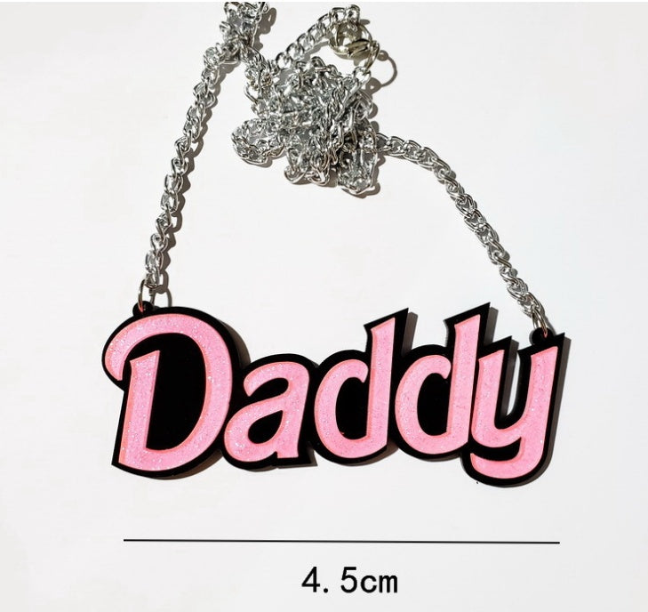 Daddy Pendant Necklace