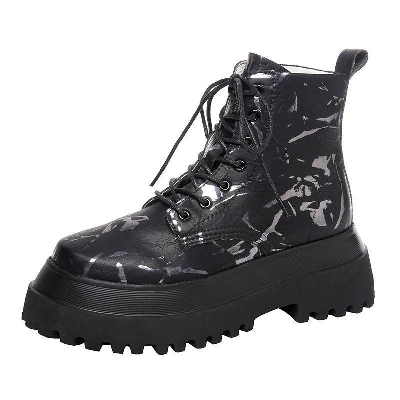 Printed Graphic High Top Festival Fashion Ankle High Boots