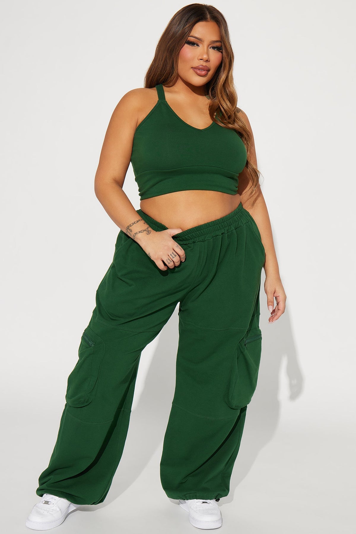 Gone Again Jogger Set  - Green