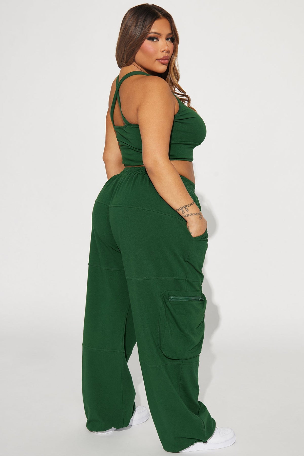 Gone Again Jogger Set  - Green