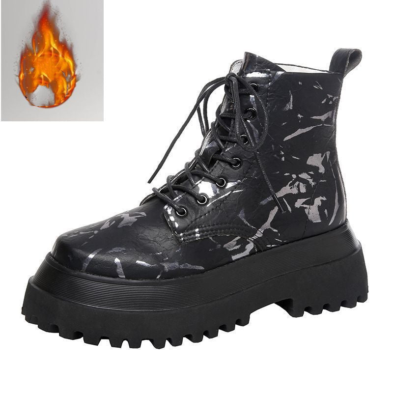 Printed Graphic High Top Festival Fashion Ankle High Boots