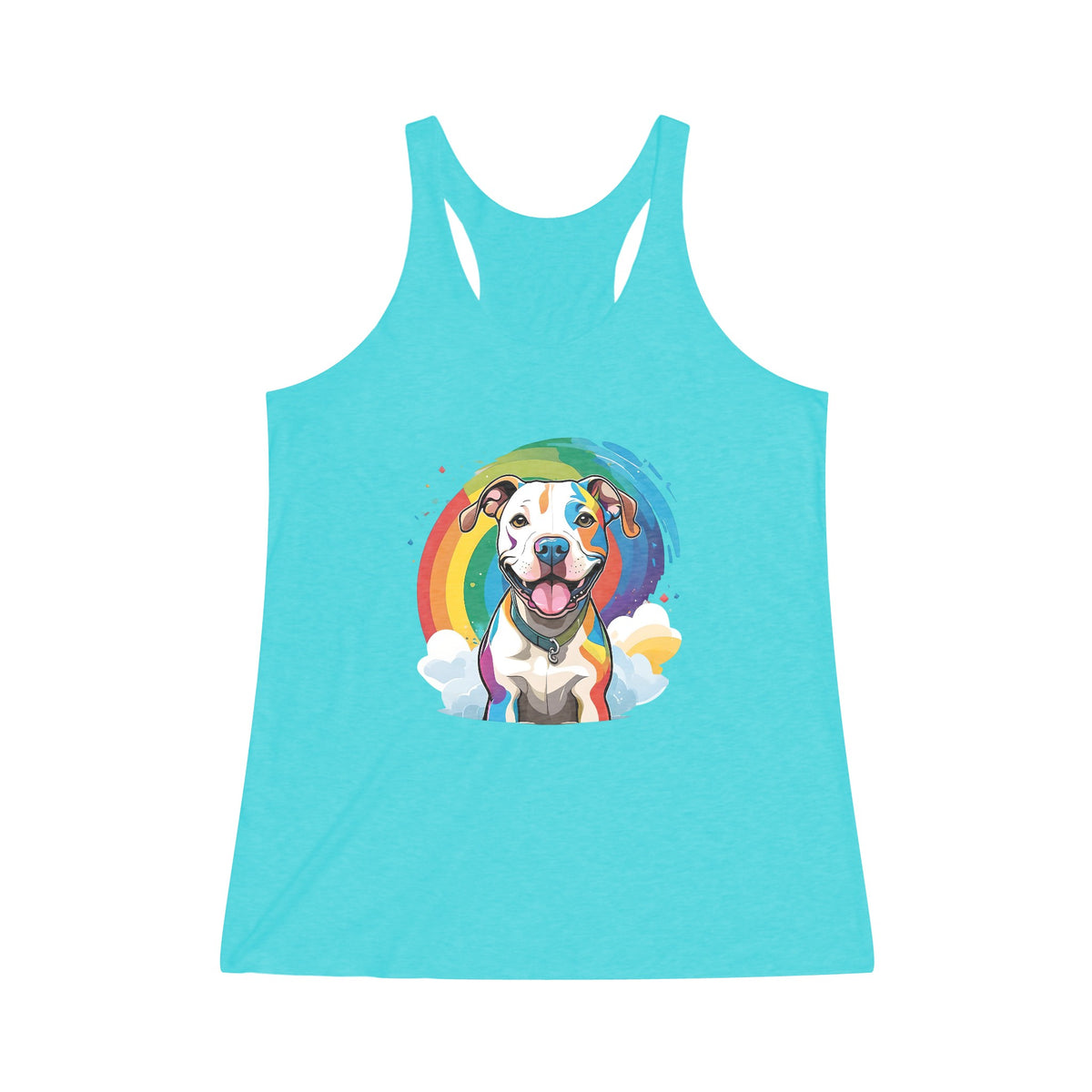 Prideful Pittie Women's Tri-Blend Racerback Tank