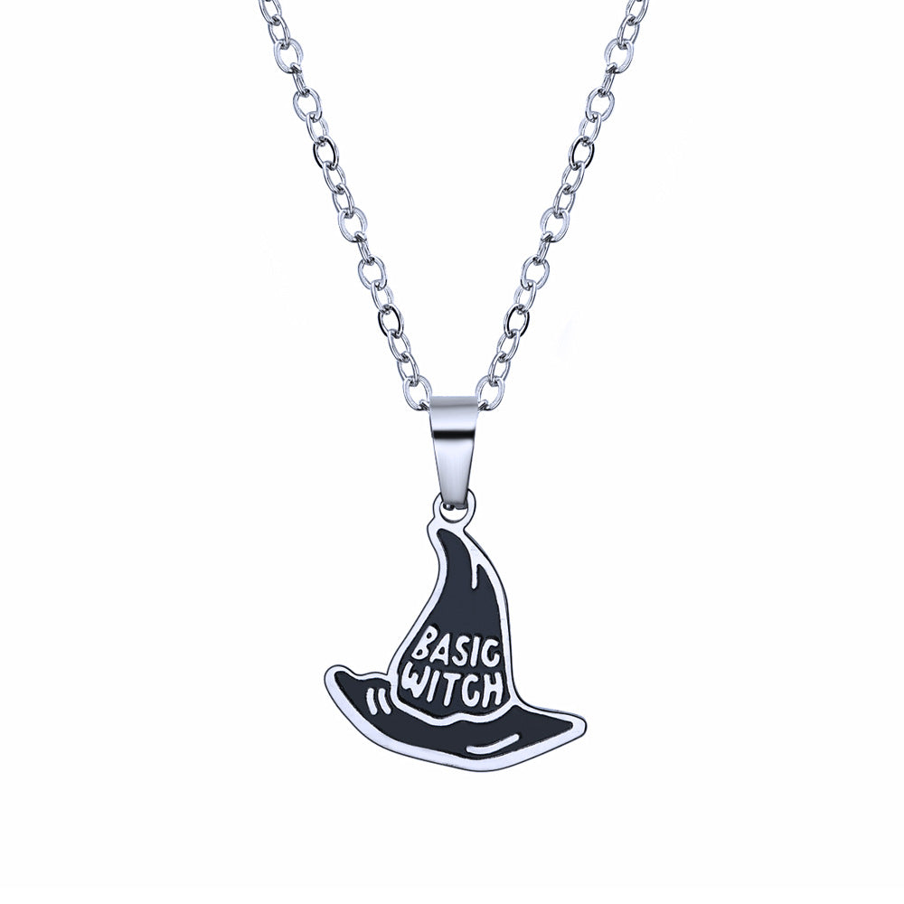 Stainless steel BASIC WITCH corrosion necklace The Worst witch pendant