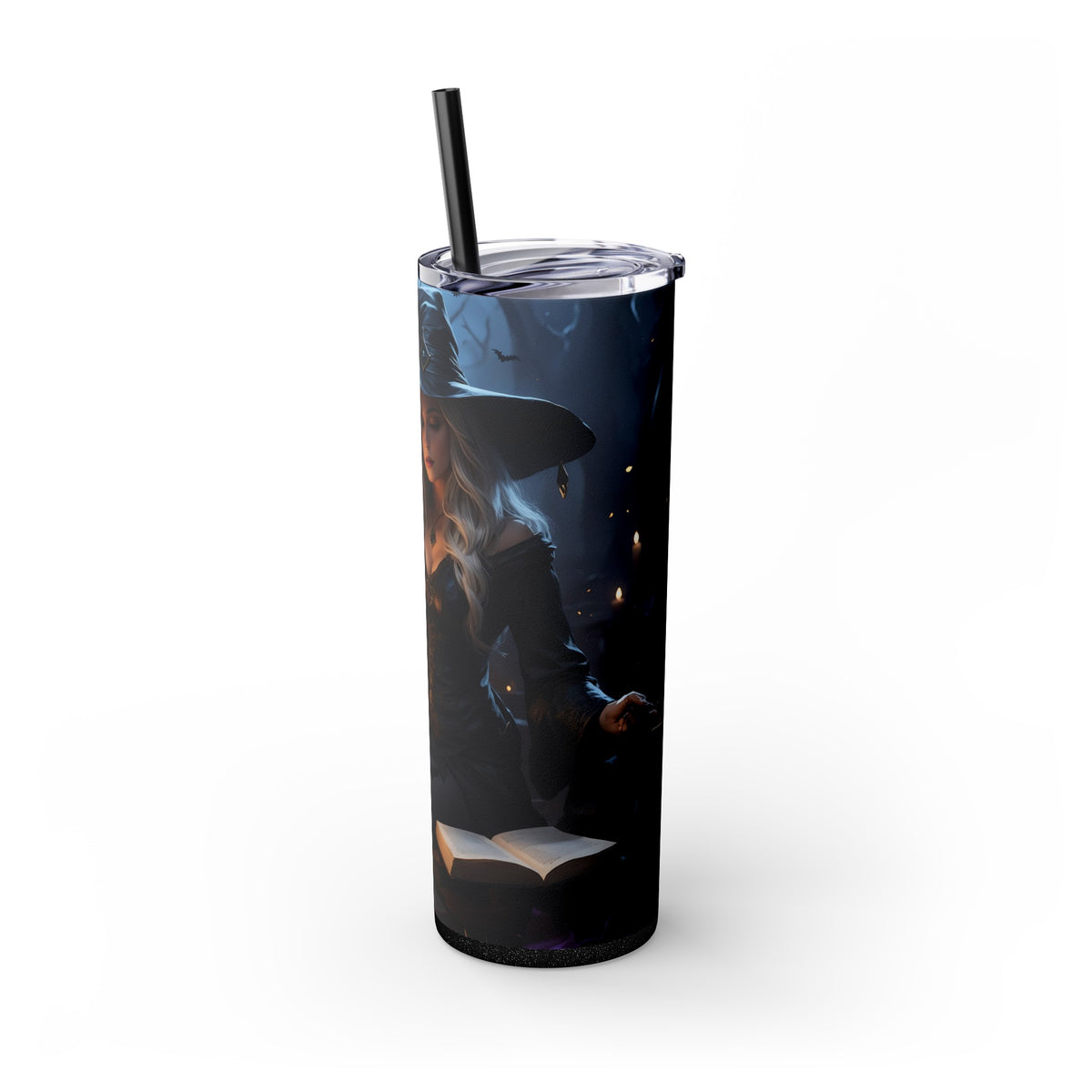 Beautiful Witch Skinny Tumbler with Straw, 20oz