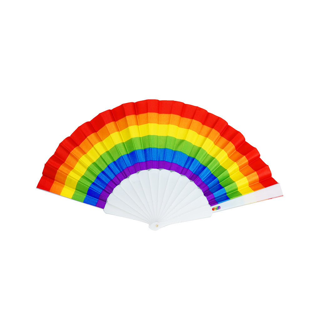 Folding Fan Six Colors Rainbow Month LGBT Pride Festival