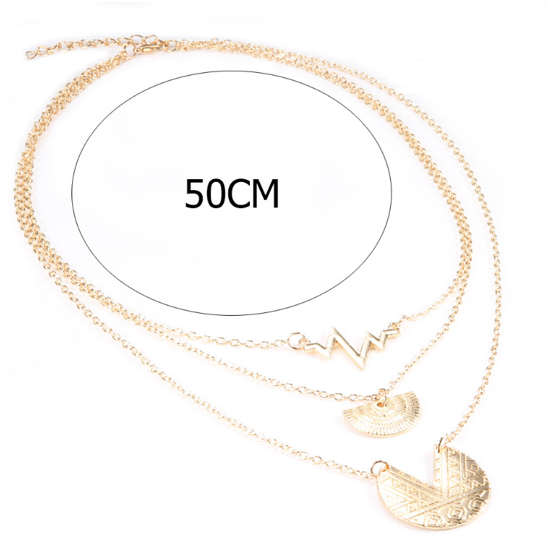 Multi-layer Pac Life Clavicle Necklace