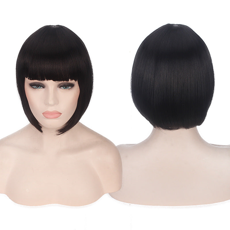 Dyed Short Hair Sharp Bob Cosplay Wig Multiple Options