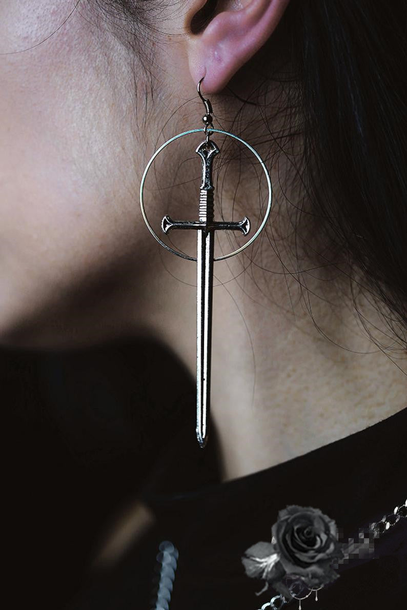 Dark Punk Witch earrings