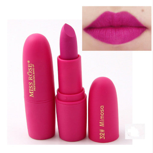 Miss Rose Moisturizing Comfort Matte Long Lasting Low Fade Lipstick