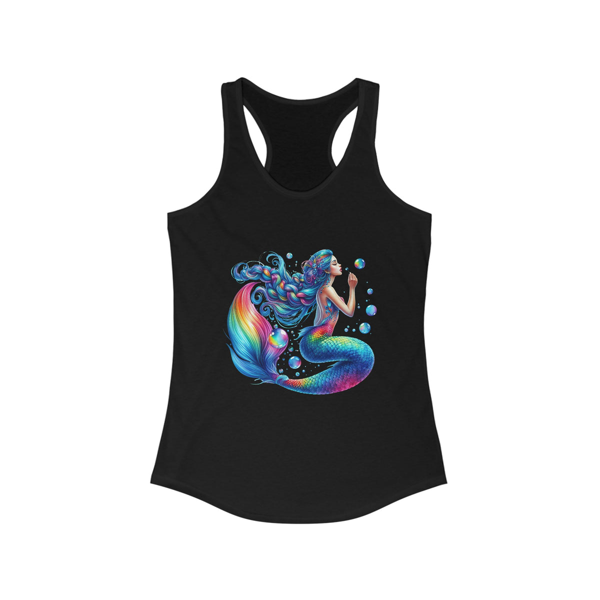 The Bubbly Mermaid | Women's Ideal Racerback Tank