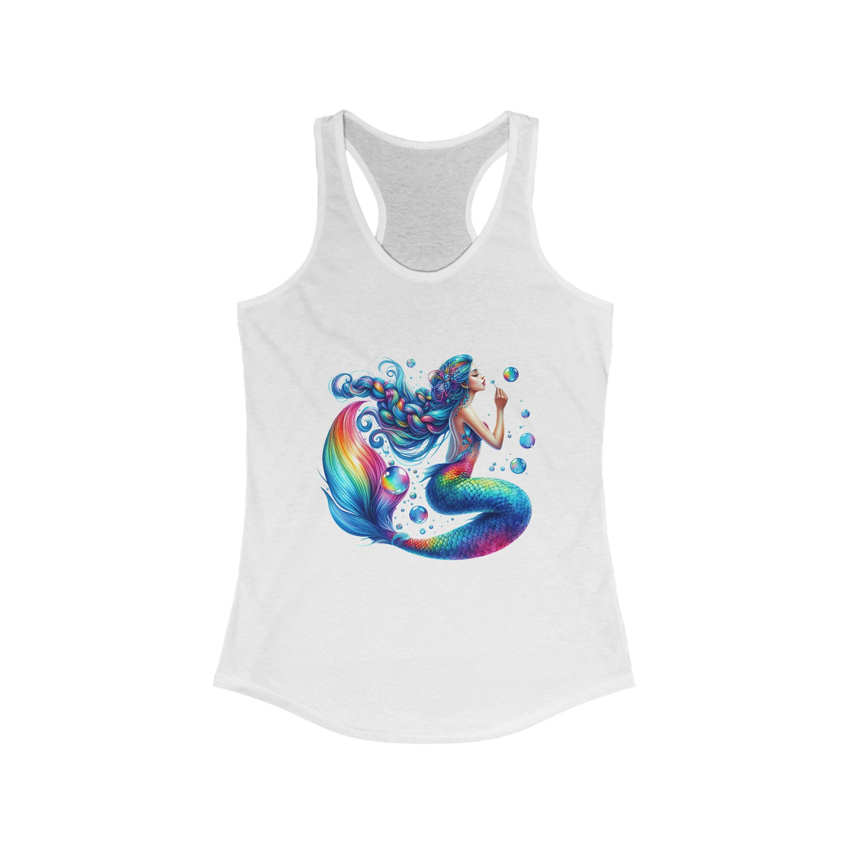 The Bubbly Mermaid | Women's Ideal Racerback Tank