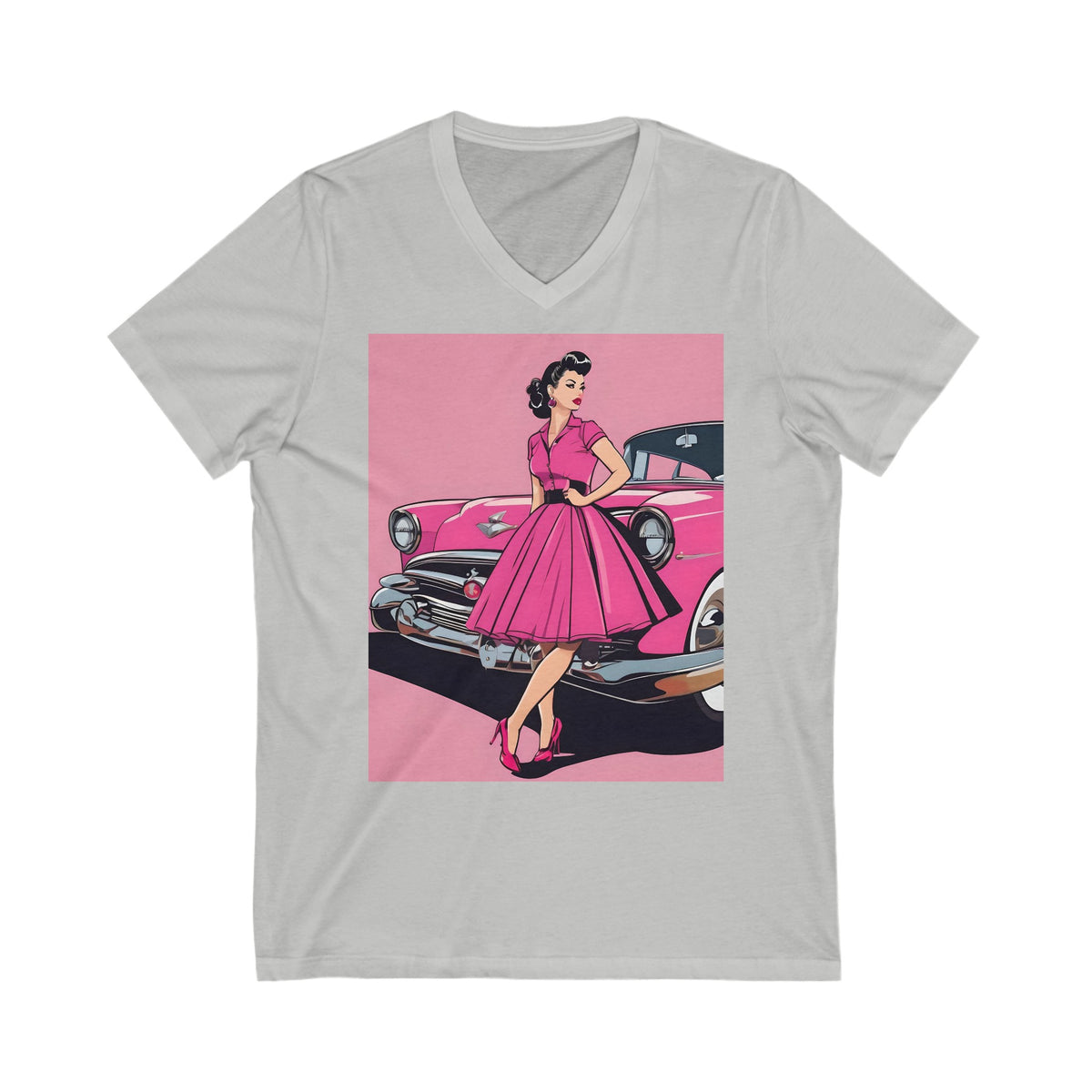 Doo Wop Drip Classic Unisex Jersey Short Sleeve V-Neck Tee