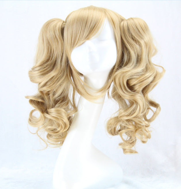 Colorful long curly split dye cosplay wigs