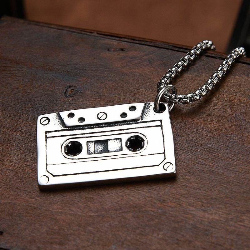 Rewind The Tape Retro Cassette Tape Necklace