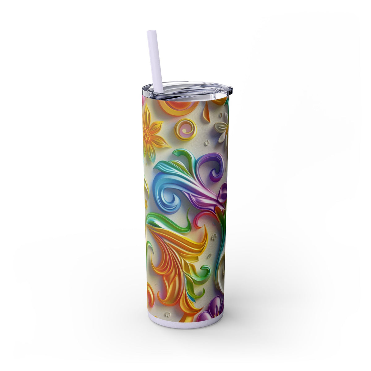 Skinny Tumbler with Straw, 20oz