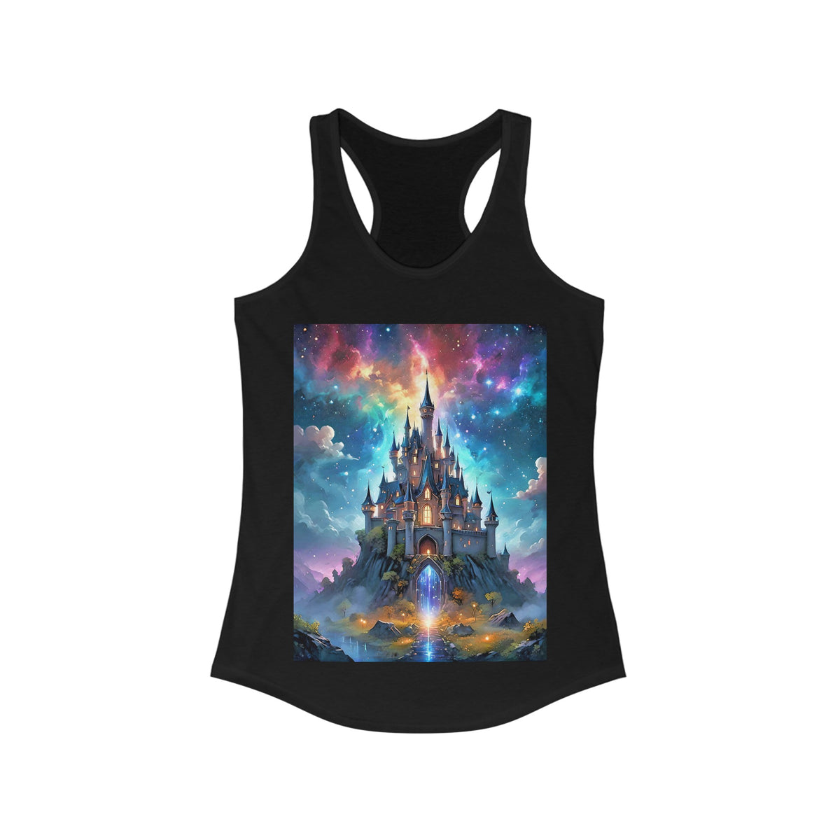 Magical Pastel Castle Women's Ideal Racerback Tank