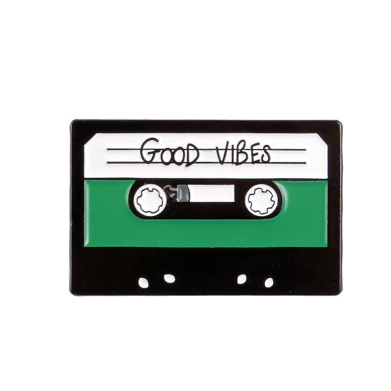 Creative Personality Cassette Tape Series Enamel Pins