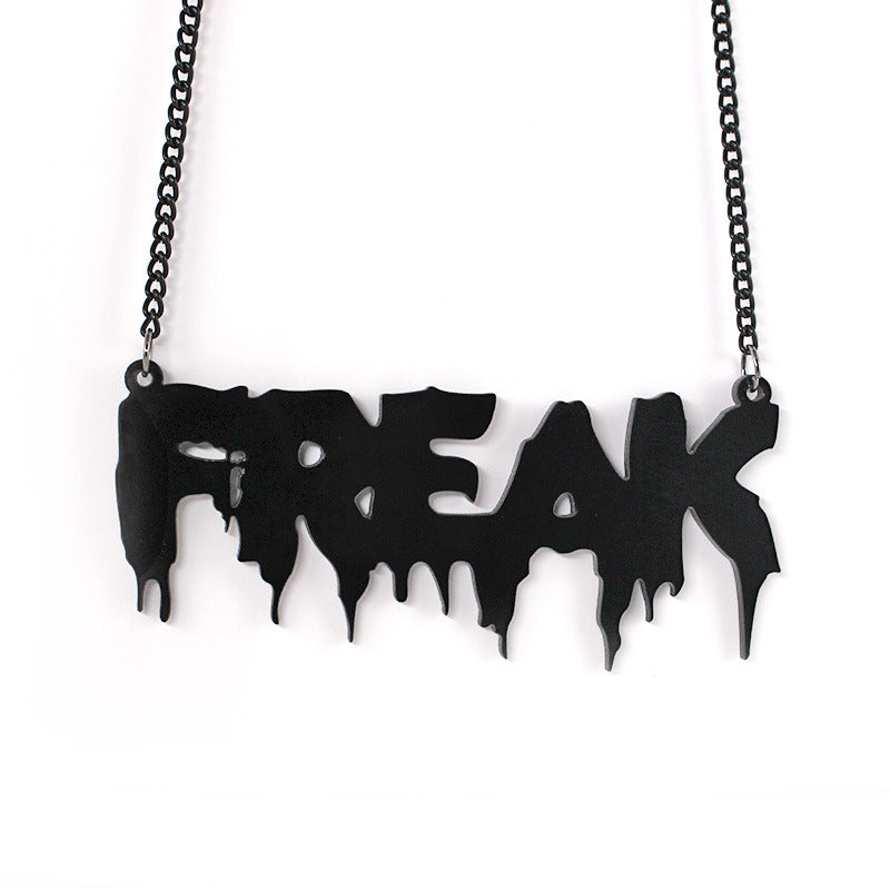 Freak Punk With Black Letters in Europe And America