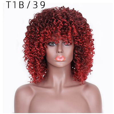 High Temperature Silk Chemical fiber Yama Wig with Super Tight Curls Cosplay Wig