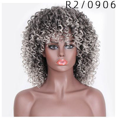 High Temperature Silk Chemical fiber Yama Wig with Super Tight Curls Cosplay Wig