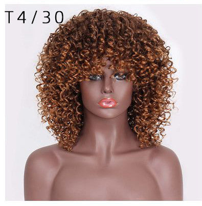 High Temperature Silk Chemical fiber Yama Wig with Super Tight Curls Cosplay Wig