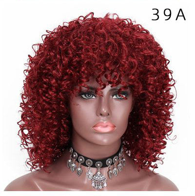 High Temperature Silk Chemical fiber Yama Wig with Super Tight Curls Cosplay Wig