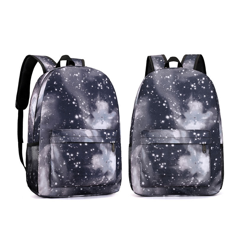 Women's Fashion Casual Starry Sky Canvas Backpack