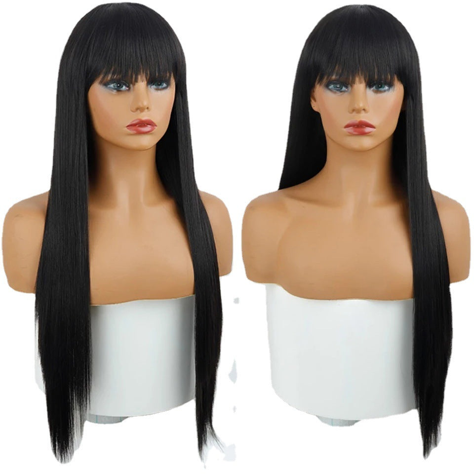 Synthetic Long Straight Hair With Bangs Wigs