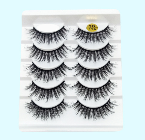 Mink False Eyelashes 3D False Eyelashes Five Pairs Of Soft Cotton Eyelashes