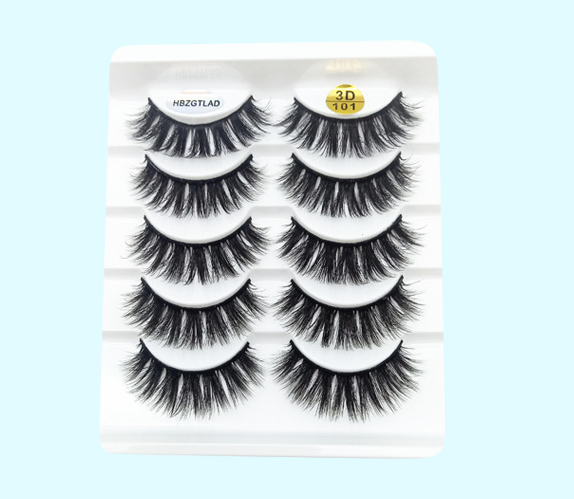 Mink False Eyelashes 3D False Eyelashes Five Pairs Of Soft Cotton Eyelashes