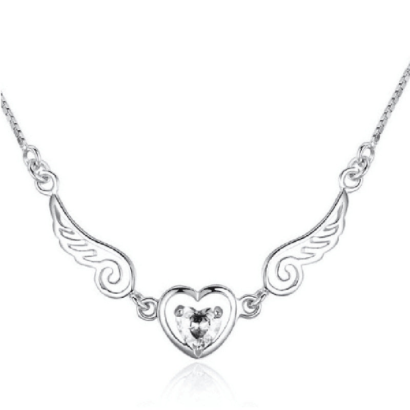 Angel Wing Love Dream Crystal Zircon Necklace