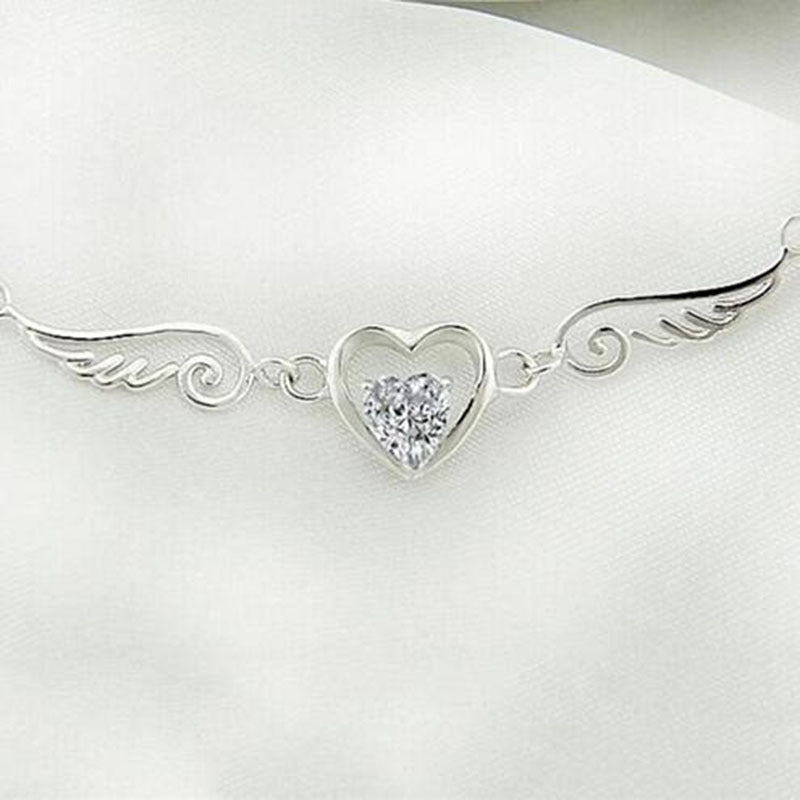 Angel Wing Love Dream Crystal Zircon Necklace