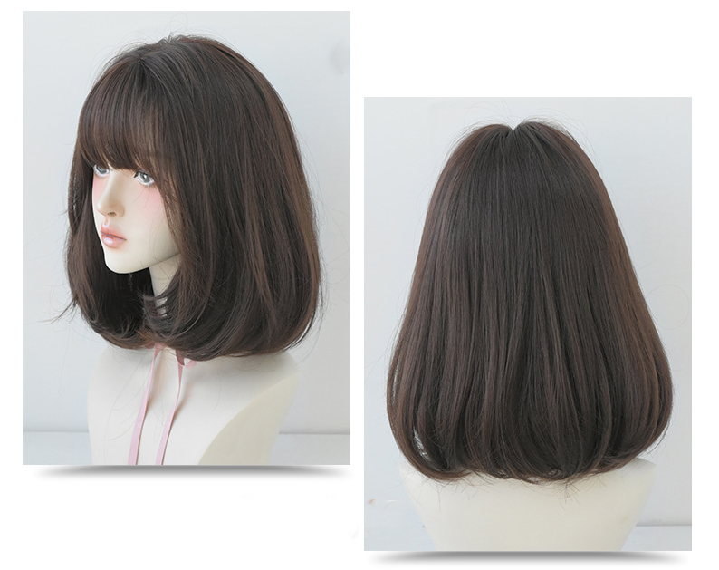 Pear Shaped Bobbed Hairstyle Shoulder-Length Cosplay Wig