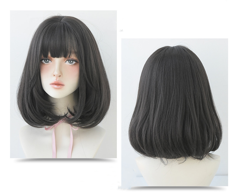 Pear Shaped Bobbed Hairstyle Shoulder-Length Cosplay Wig